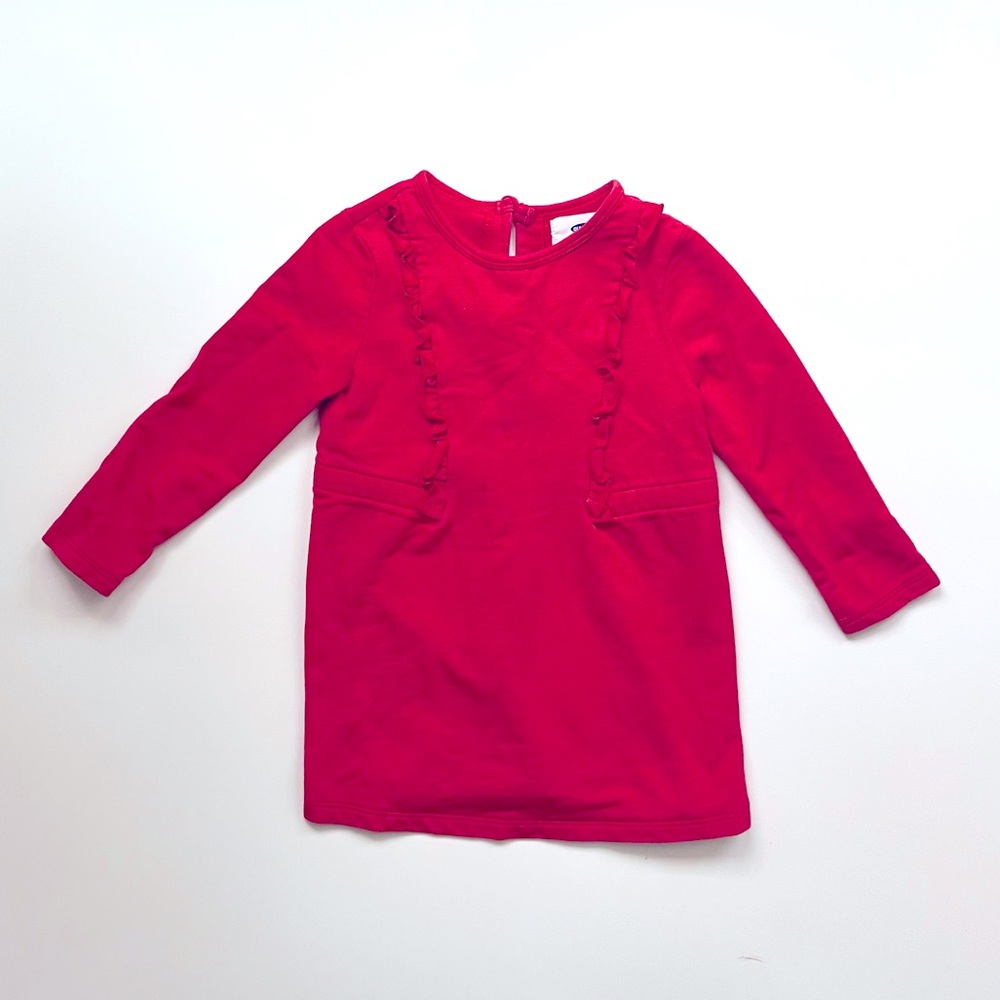 Old Navy Girls Red Long Sleeve Dress Size 2T